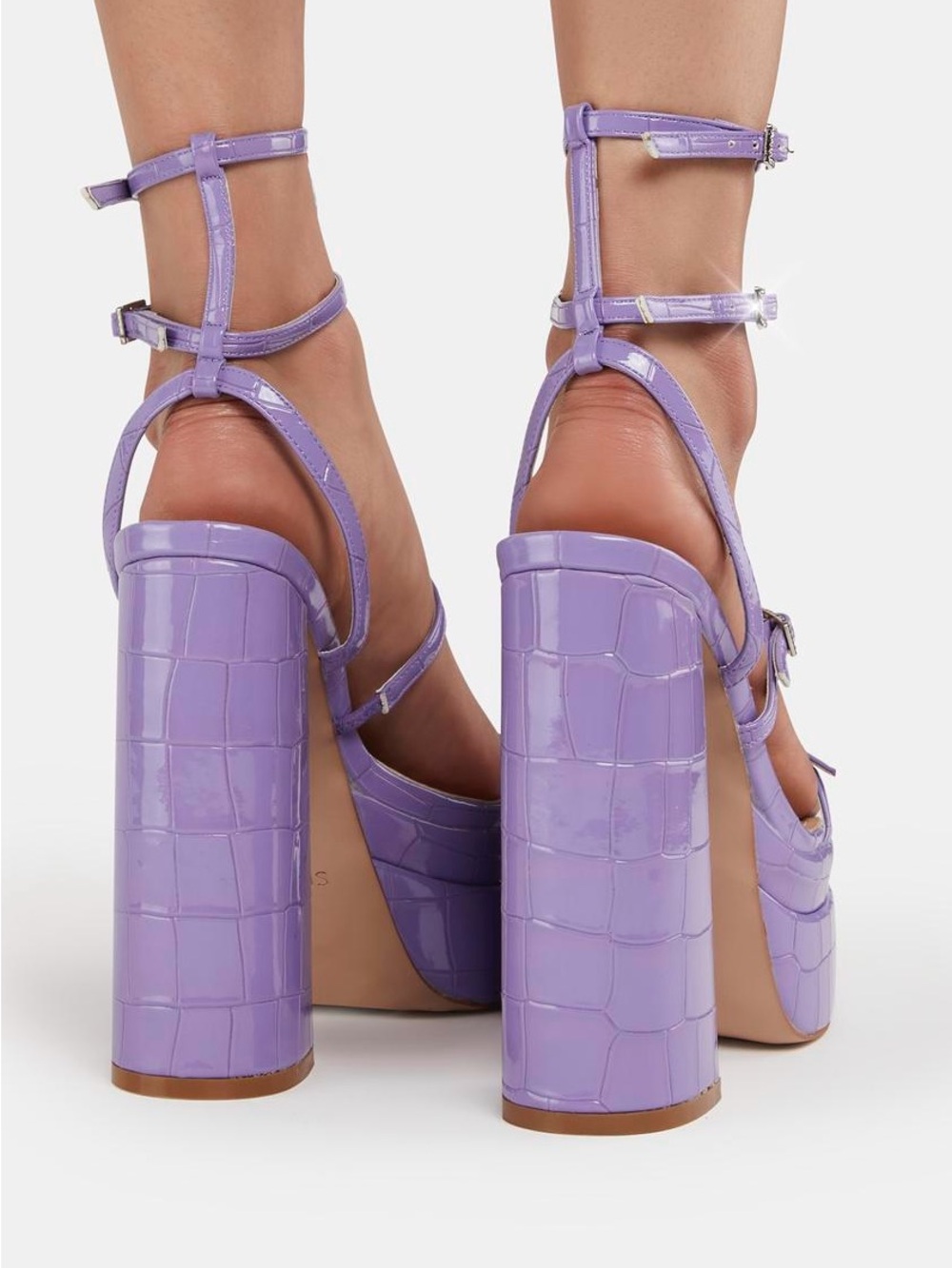 SIMMI London Mavia Lavender Platform Strappy High-Heel Sandals NEW - Picture 5 of 11